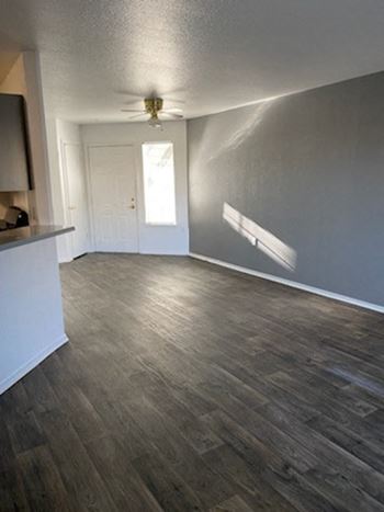 Faux wood flooring and/ or upgraded carpeting